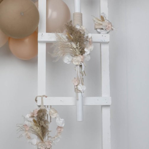 Λαμπάδα Στεφανάκι Πολύχρωμο N10