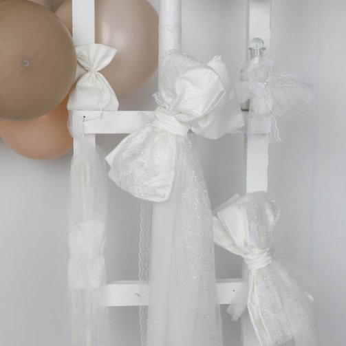 Λαμπάδα Εκρού & Glitter N12