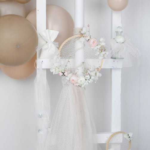 Λαμπάδα με Τελάρο & Λουλούδια N17