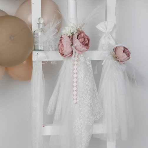 Λαμπάδα Λουλούδια Σάπιο Μήλο N4