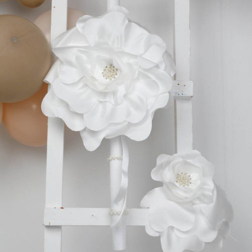 Λαμπάδα Λουλούδι Μεγάλο Εκρού N8