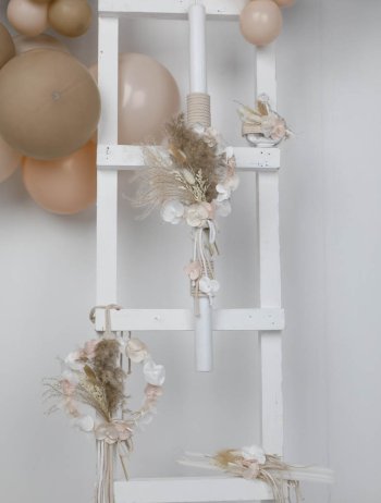 Λαμπάδα Στεφανάκι Πολύχρωμο