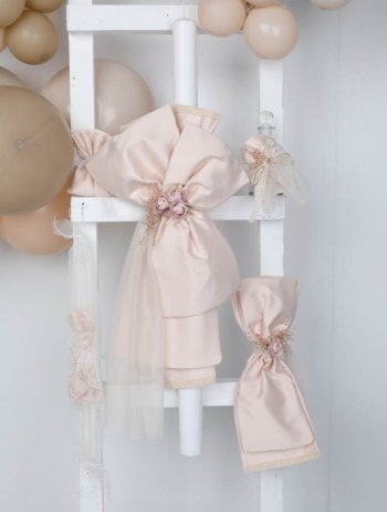 Λαμπάδα Σατέν Ροζ